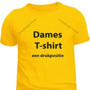 Dames T-shirt met één drukpositie