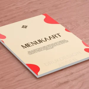 Menukaarten gelamineerd ongevouwen