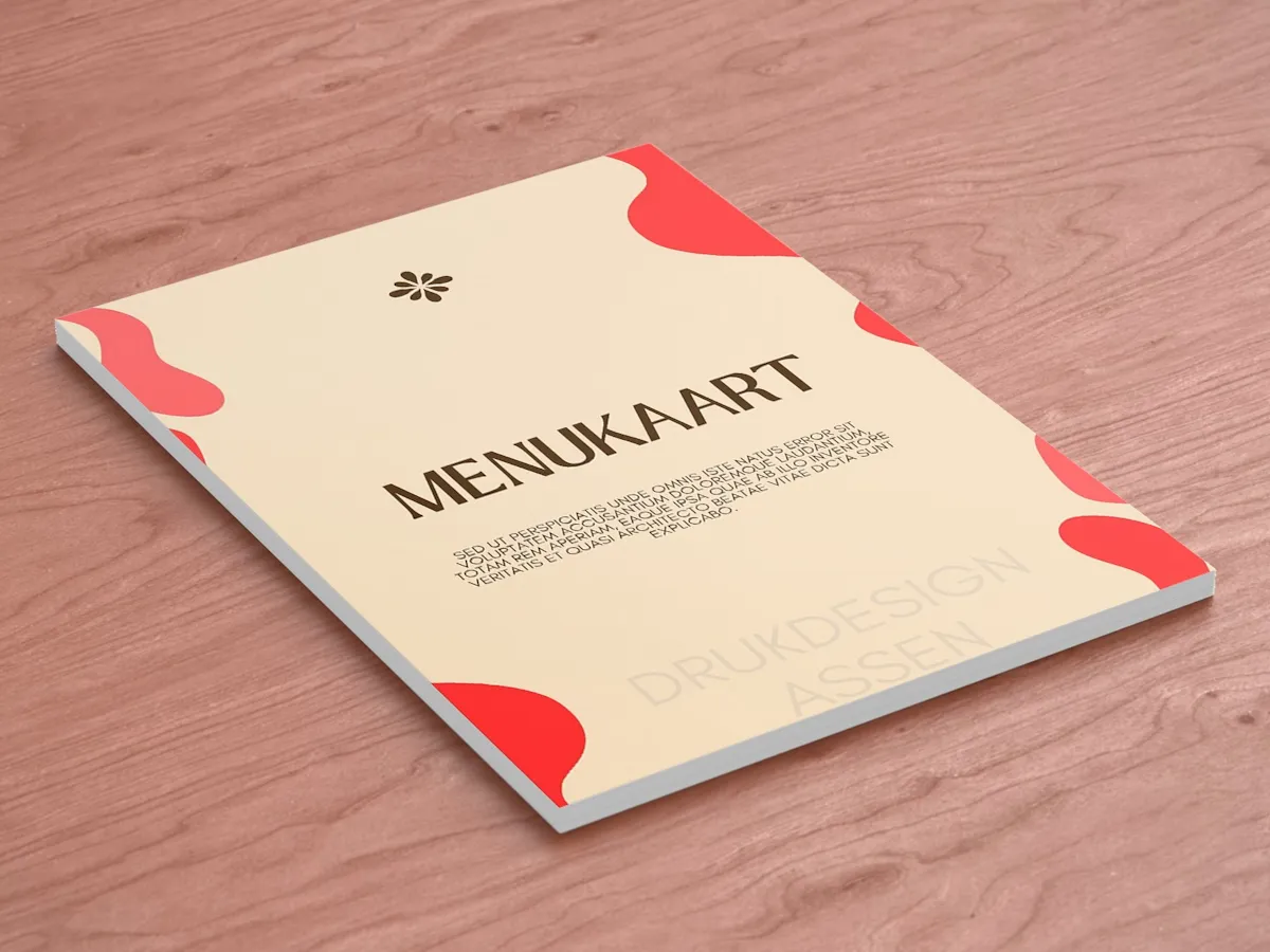 Menukaarten gelamineerd ongevouwen