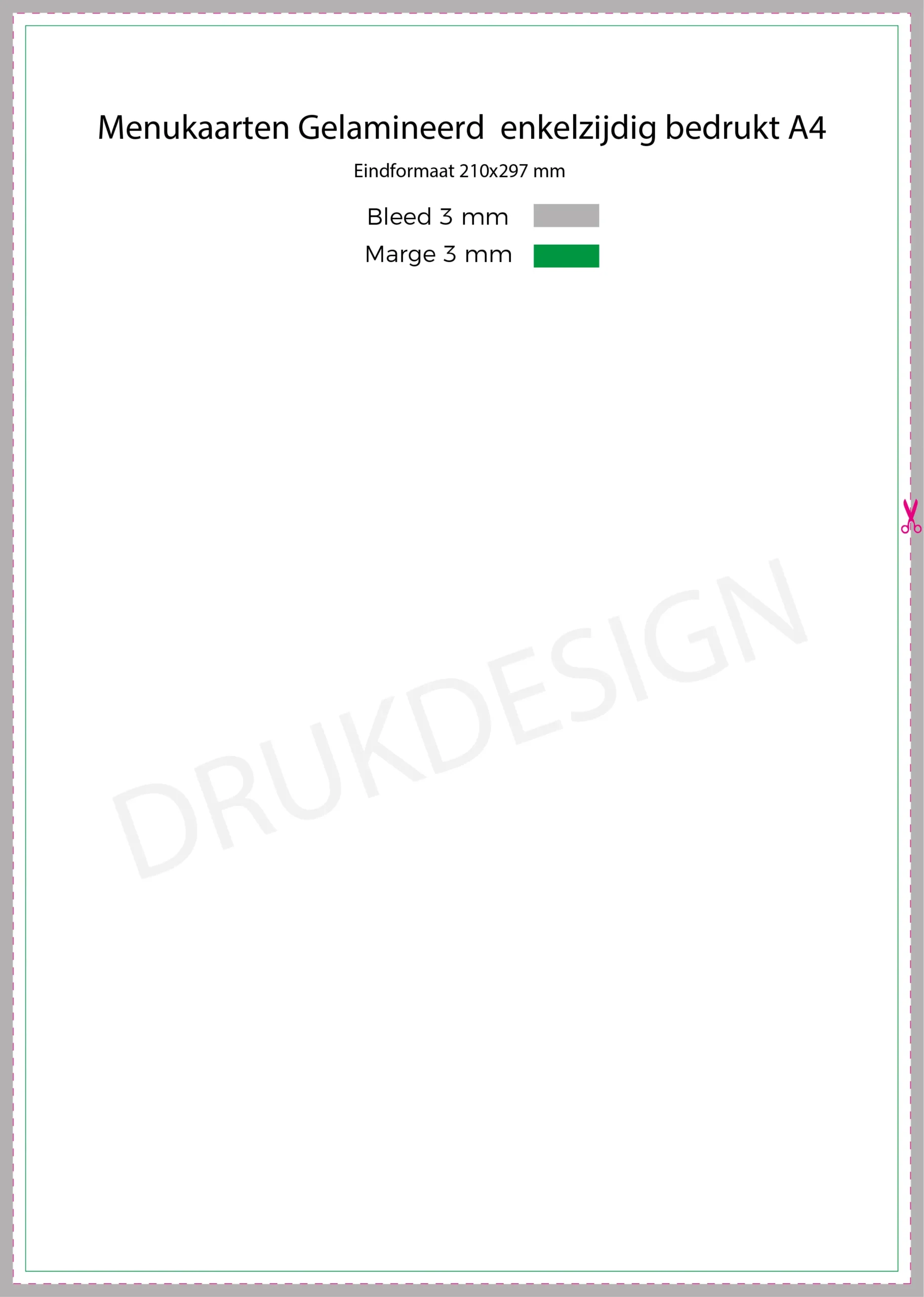 Menukaarten Gelamineerd (Ongevouwen) - Afbeelding 3