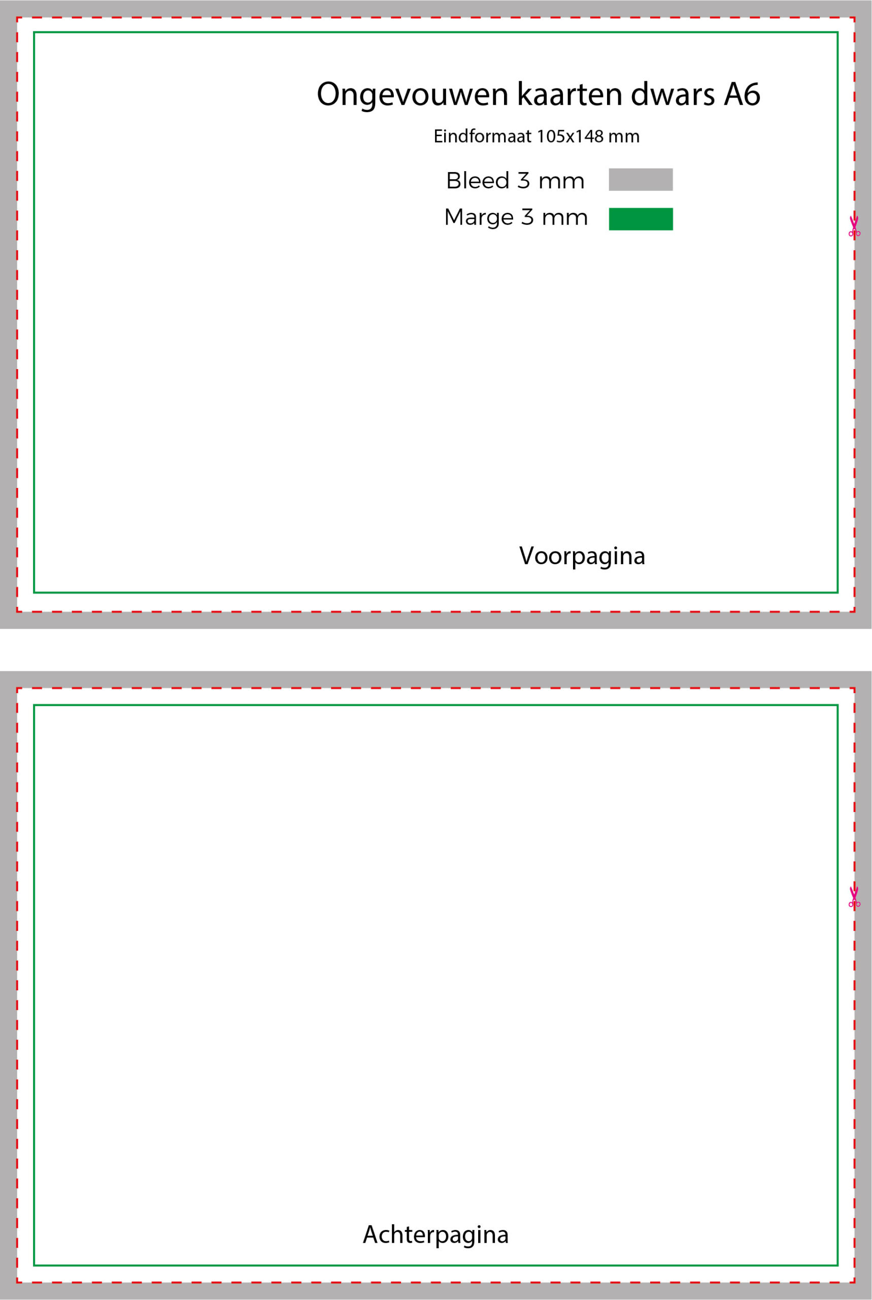 Ongevouwen kaarten - Afbeelding 2