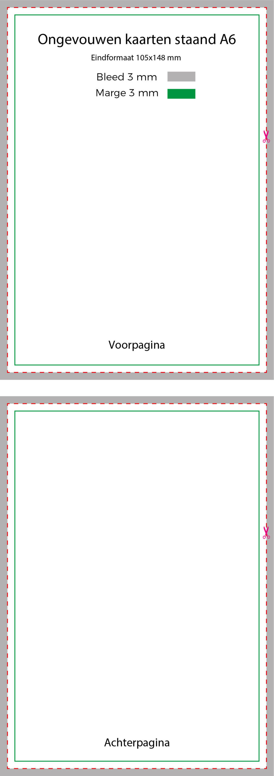 Ongevouwen kaarten - Afbeelding 3