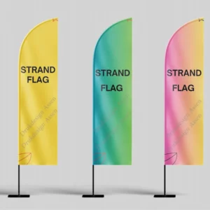 Strandvlaggen Recht - Opvallende Reclame voor Beurzen