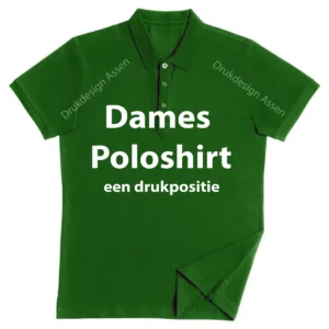 Dames Poloshirts met Eén Drukpositie | Gepersonaliseerde Poloshirts