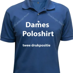 Dames poloshirt met twee drukposities