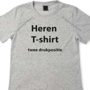 Heren T-shirts (twee drukpositie)