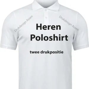 Heren poloshirts met twee drukposities