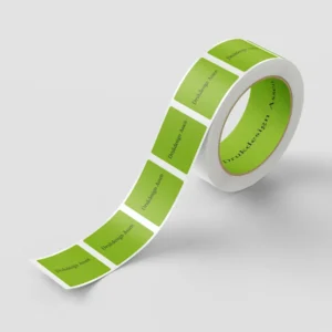 Etiketten op rol rechthoekig voor productverpakking