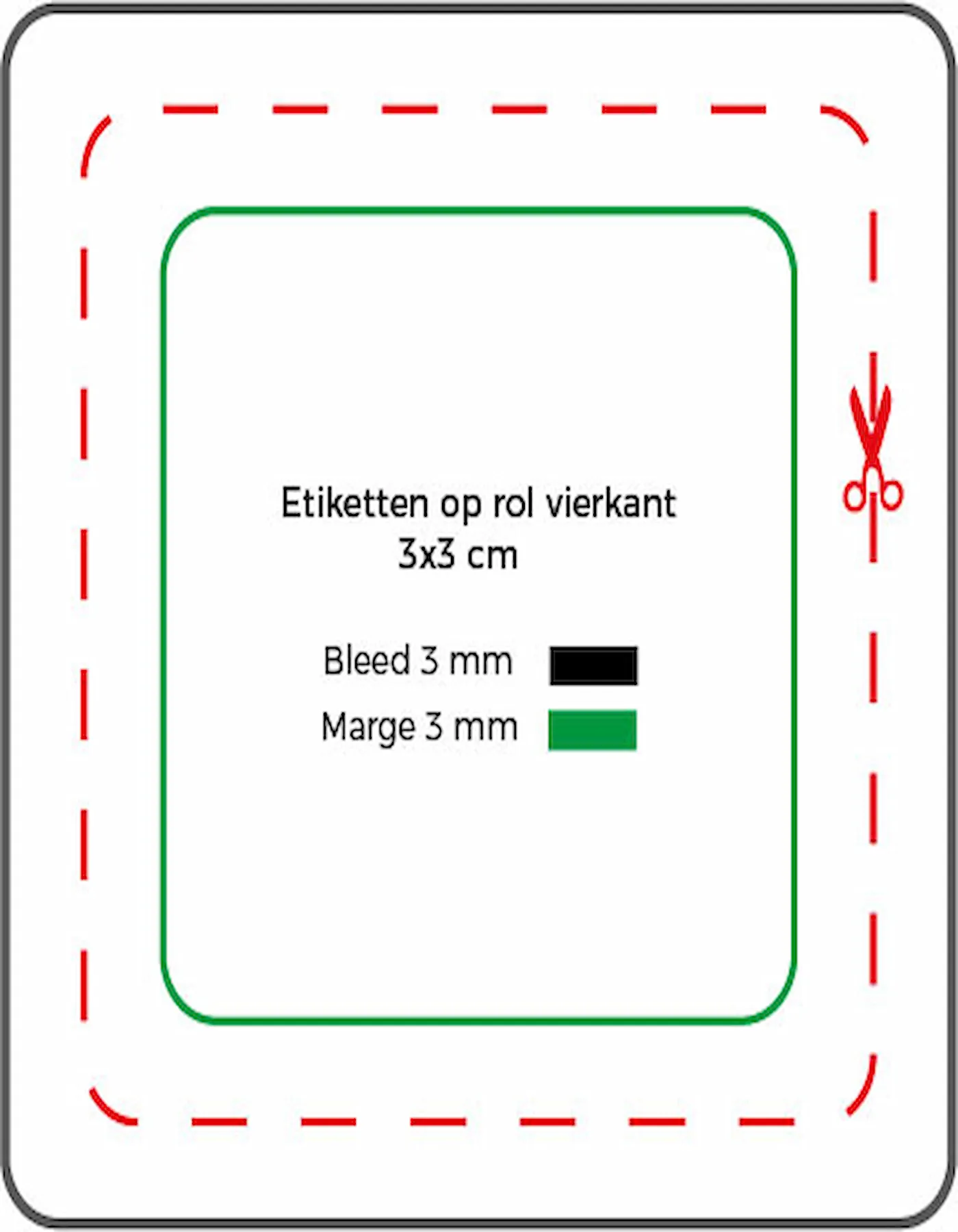 Etiketten op rol vierkant - Afbeelding 2
