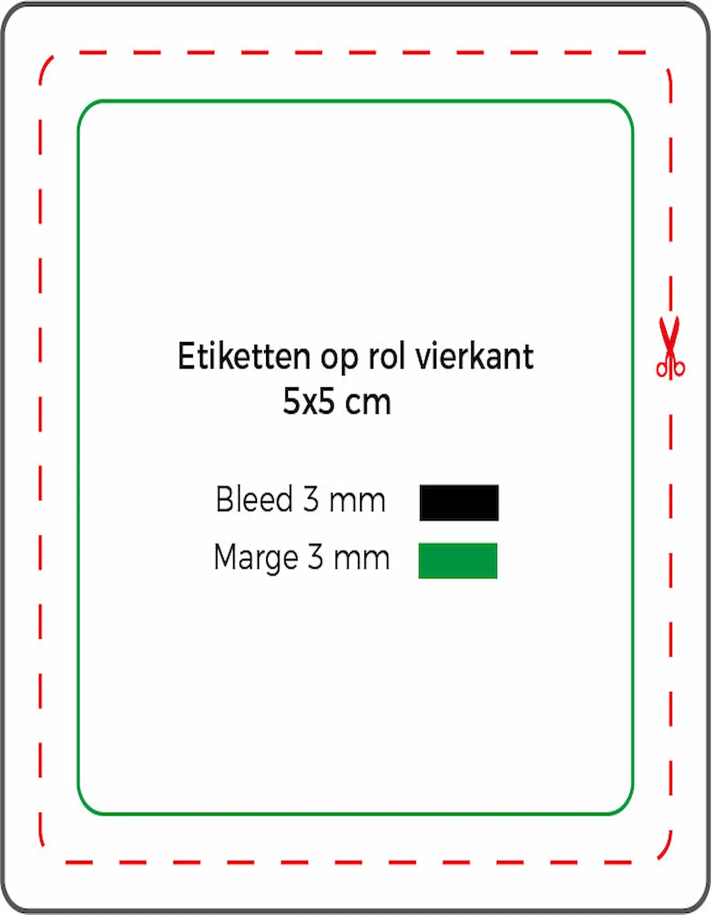 Etiketten op rol vierkant - Afbeelding 3