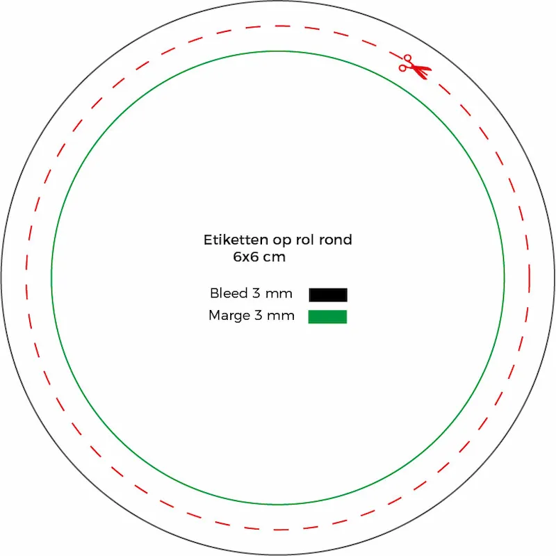 Etiketten op rol rond - Afbeelding 3